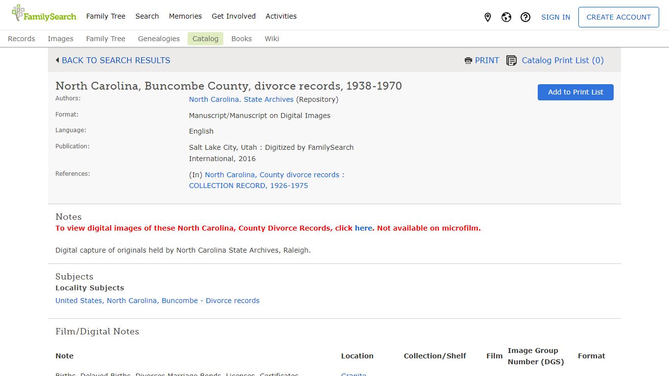 North Carolina, Buncombe County, divorce records, 1938-1970 - FamilySearch